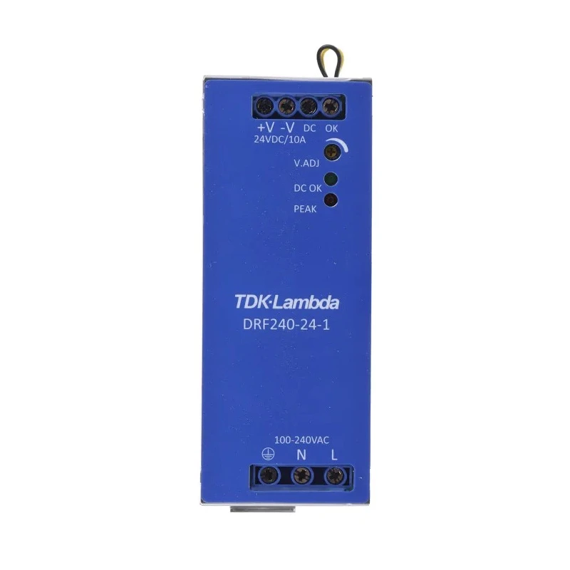 TDK-Lambda DRF Switched Mode DIN Rail Power Supply 85-264V AC Input 28V DC Output 10A 240W DRF-240-24-1