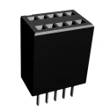 TE Connectivity AMPMODU System 50 Series Straight PCB Socket 10-Contact 2 Row 1.27 mm Pitch 500V 12A 5-104078-3