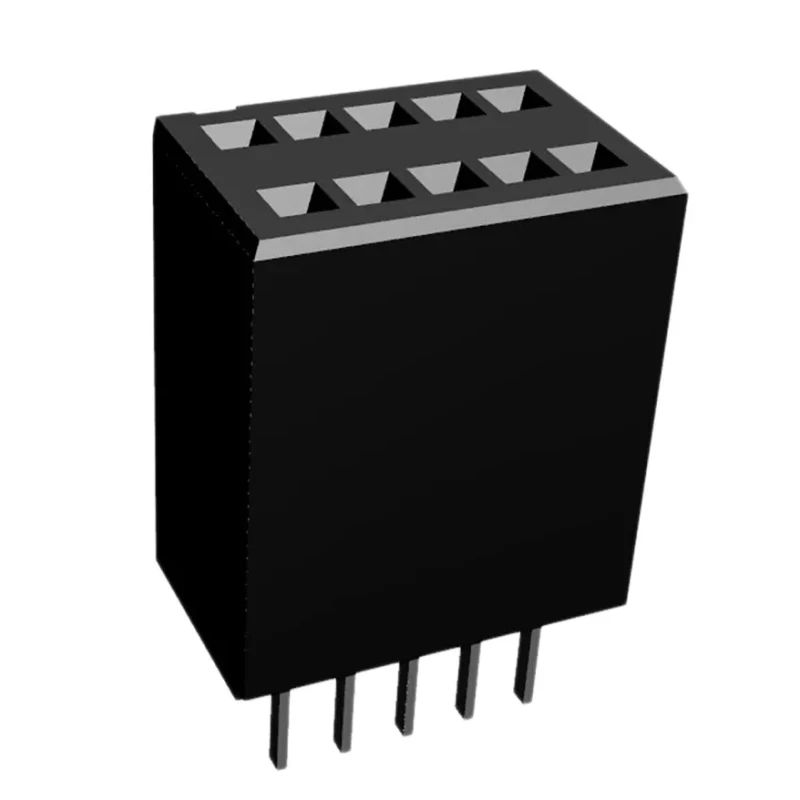 TE Connectivity AMPMODU System 50 Series Straight PCB Socket 10-Contact 2 Row 1.27 mm Pitch 500V 12A 5-104078-3