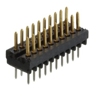 TE Connectivity AMPMODU System 50 Series Straight Through Hole Pin Header, 20 Contacts, 1.27 mm Pitch, 2 Row 5-103916-2