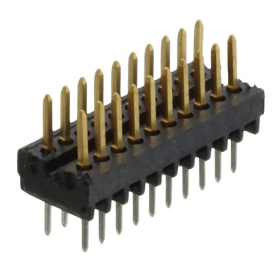 TE Connectivity AMPMODU System 50 Series Straight Through Hole Pin Header, 20 Contacts, 1.27 mm Pitch, 2 Row 5-103916-2