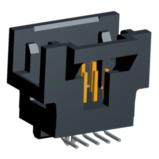TE Connectivity AMPMODU System 50 Series Straight Surface PCB Header, 10 Contacts, 1.27 mm Pitch, 2 Row, Shrouded 5-104549-1
