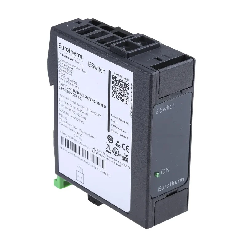 Eurotherm Solid State Relay, 16 A Load Current, DIN Rail Mount, 240 V Load Voltage, 32 ESWITCH/16A/240V/LGC/ENG/-/MSFUSE/-/-