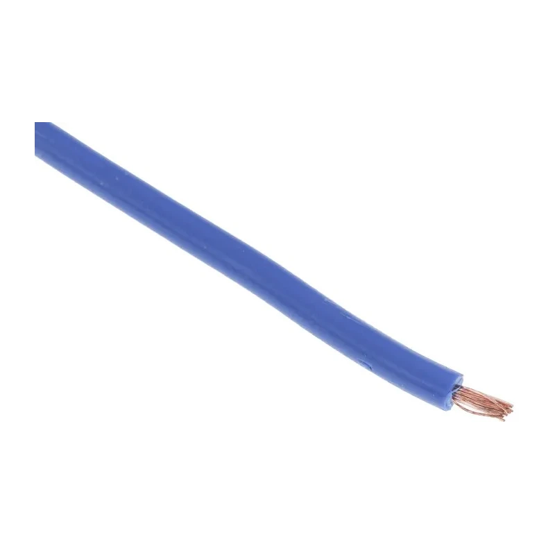 RS PRO Dark Blue 1 mm² 18 AWG 32/0.2 mm Core Strands Polyvinyl Chloride Hook Up Wire 906-2707