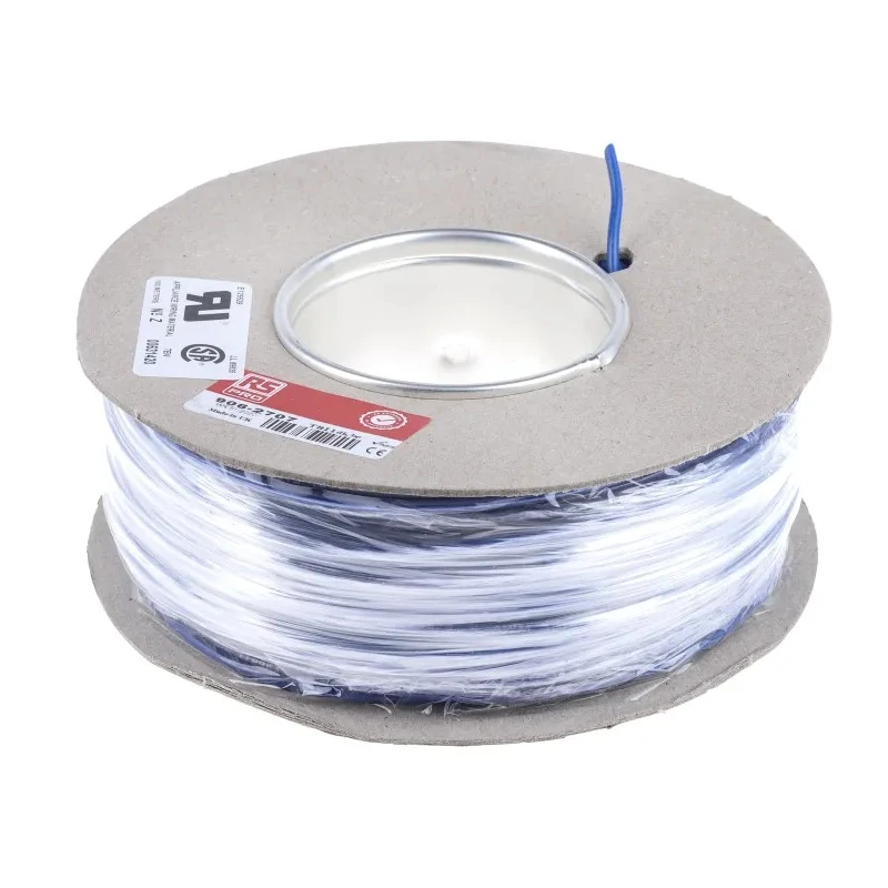 RS PRO Dark Blue 1 mm² 18 AWG 32/0.2 mm Core Strands Polyvinyl Chloride Hook Up Wire 906-2707