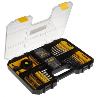 DeWALT 100-Piece High-Speed Steel Multi-Material Twist Drill and Screwdriver Bit Set, 1.5 mm Min to 10 mm Max DT71569-QZ