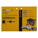 DeWALT 100-Piece High-Speed Steel Multi-Material Twist Drill and Screwdriver Bit Set, 1.5 mm Min to 10 mm Max DT71569-QZ