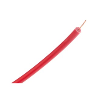 RS PRO Red 0.5 mm² Single Core Hook Up Wire, 15 AWG, 7/0.3 mm Strands, 25 m Length, Polyethylene Jacket 906-0600