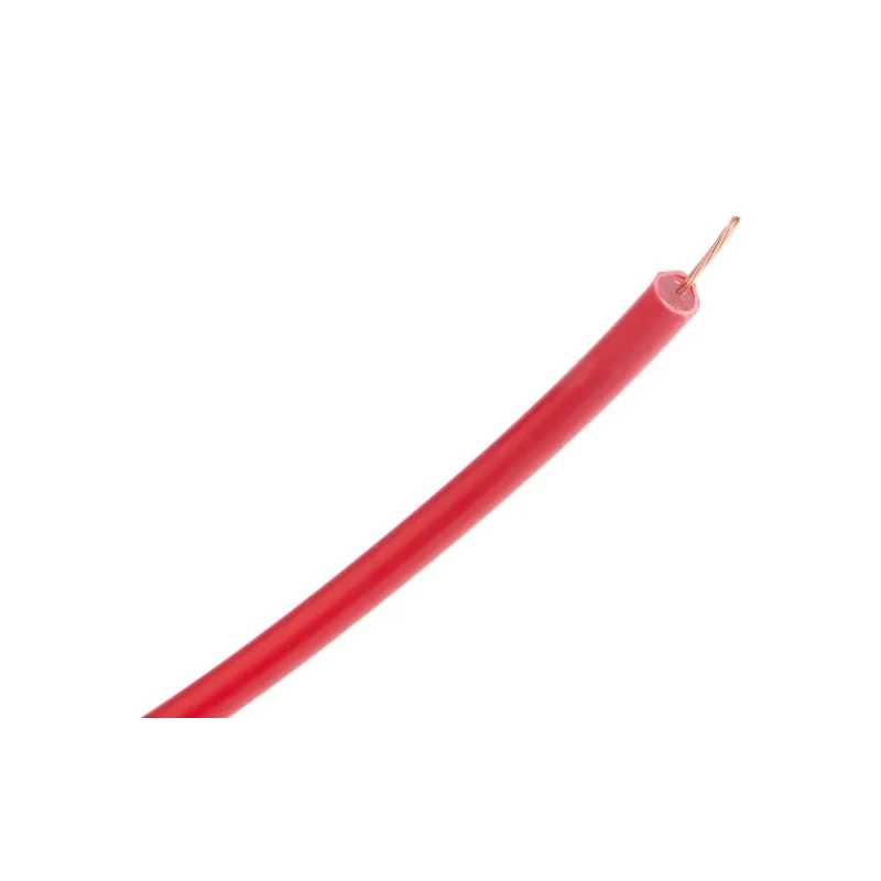 RS PRO Red 0.5 mm² Single Core Hook Up Wire, 15 AWG, 7/0.3 mm Strands, 25 m Length, Polyethylene Jacket 906-0600