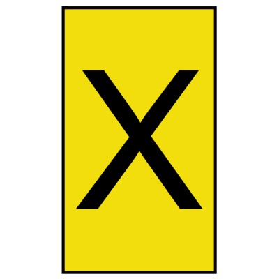 HellermannTyton Ovalgrip Slide-On Cable Marker, Black Legend, Yellow PVC, 1.7 mm to 3.6 mm Cable 901-10677 906-4902-YE