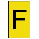 HellermannTyton Ovalgrip Slide-On Pre-Printed Cable Marker for 1.7 to 3.6 mm Cables, Black on Yellow 901-10659 906-4845-YE