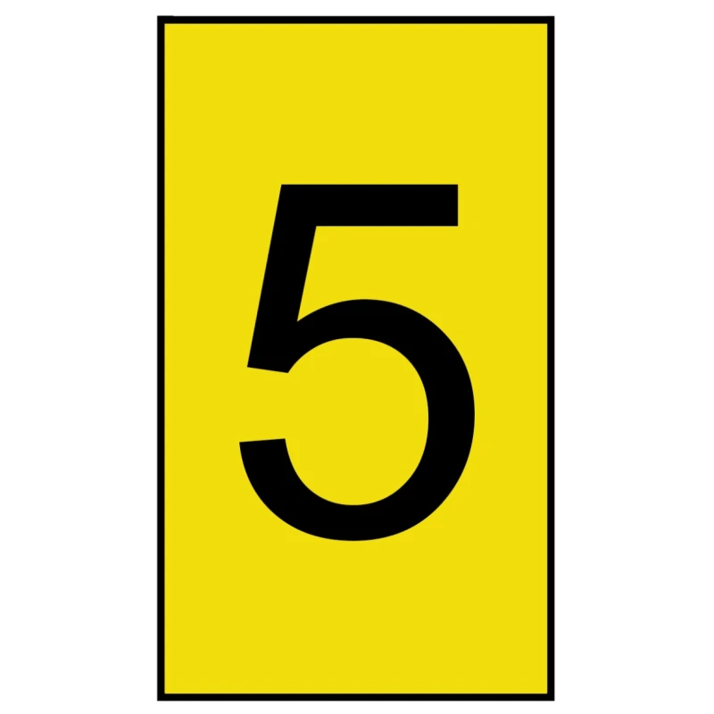HellermannTyton Ovalgrip Slide-On Pre-Printed Cable Marker Black Legend Yellow Marker Material 901-10700 906-4971-YE