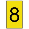 HellermannTyton Clip-On Cable Marker Black Pre-Printed Legend 8 Yellow PVC 1.7-3.6 mm Cable Diameter 4 mm Length HO50