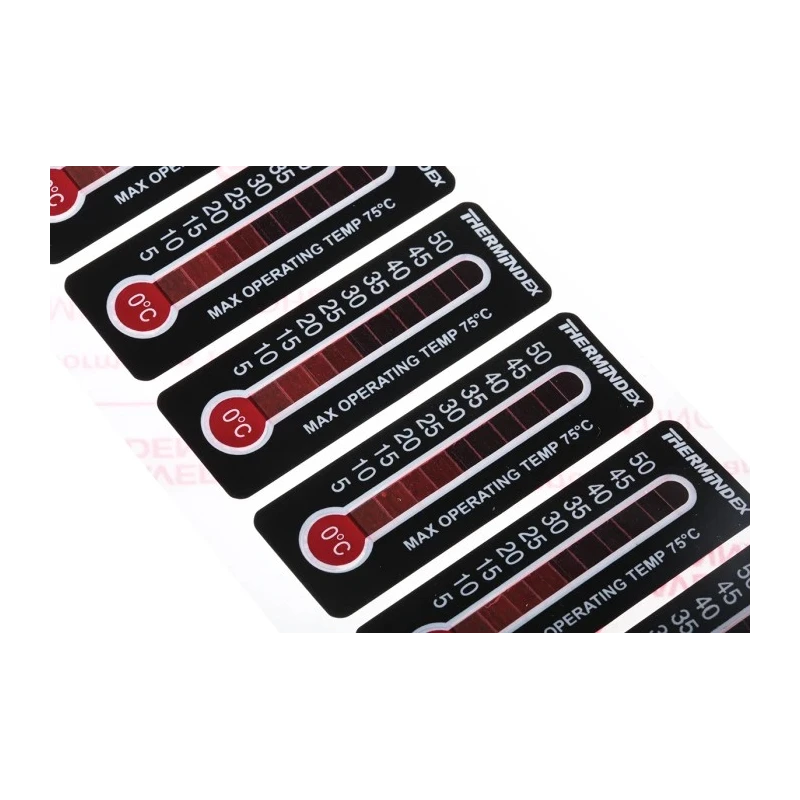 RS PRO Reversibility Temperature Label Indicator Vertical 0 °C to 50 °C 11 Levels 51mm x 18mm 906-4599