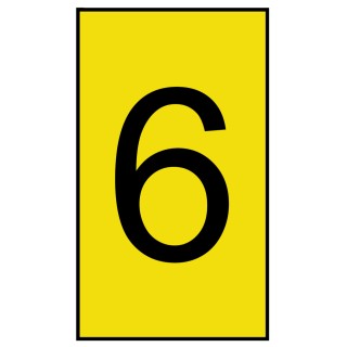 HellermannTyton Ovalgrip Slide-On Pre-Printed Cable Marker Black Legend Yellow Marker 3.6 mm Max Cable 901-10701 906-4980-YE