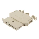 RS PRO Fused DIN Rail Terminal Grey 1-Level Fused Screw Termination 8A 240V ac Model 906-4595