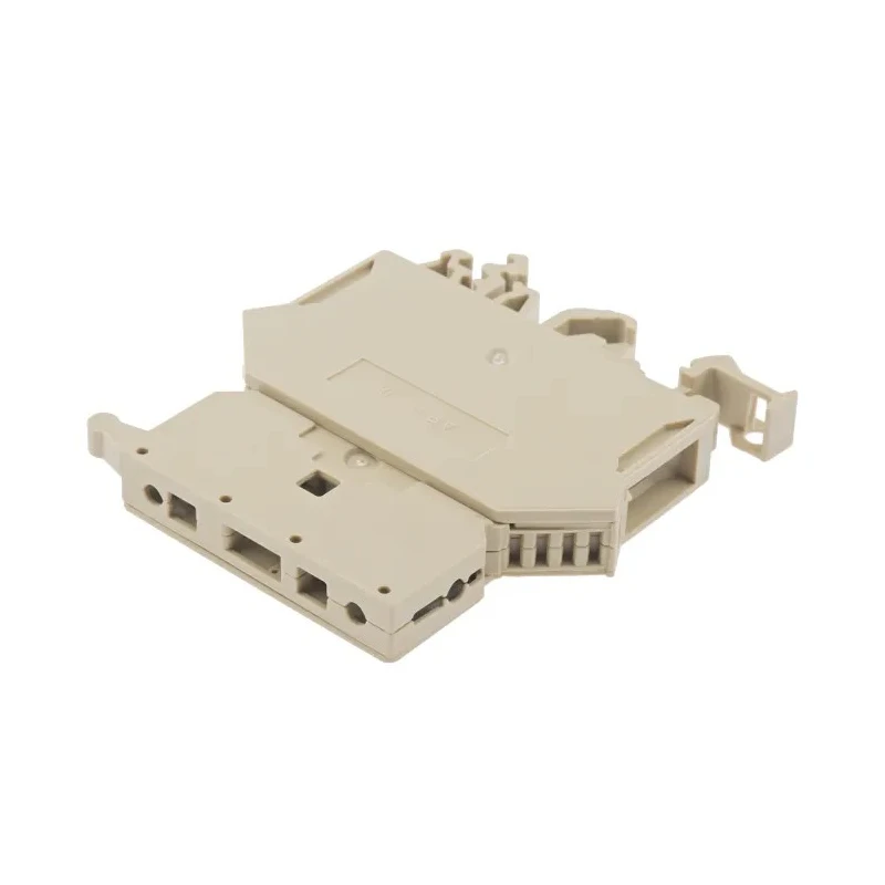 RS PRO Fused DIN Rail Terminal Grey 1-Level Fused Screw Termination 8A 240V ac Model 906-4595