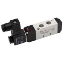 RS PRO Pneumatic Solenoid Valve 5/2 Solenoid Air G 1/8 Port, Die Cast Aluminium Body, 24 V DC, 2.9 W Power 907-6374