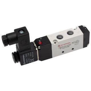 RS PRO Pneumatic Solenoid Valve 5/2 Solenoid Air G 1/8 Port, Die Cast Aluminium Body, 24 V DC, 2.9 W Power 907-6374