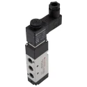 RS PRO Pneumatic Solenoid Valve 5/2 Solenoid Air G 1/8 Port, Die Cast Aluminium Body, 24 V DC, 2.9 W Power 907-6374