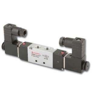 RS PRO Pneumatic Solenoid Valve 5/2 Function G 1/8 Port Size 24V DC 2.9W Solenoid Power 480 L/min Flow 8 bar 907-6378
