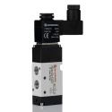 RS PRO Pneumatic Solenoid Valve 3/2 Function G 1/8 Port 24V DC 2.9W Die Cast Aluminium Body 907-6384
