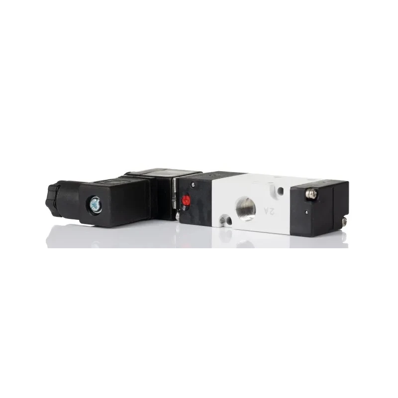 RS PRO Pneumatic Solenoid Valve 3/2 Function G 1/8 Port 24V DC 2.9W Die Cast Aluminium Body 907-6384