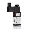RS PRO Pneumatic Solenoid Valve 3/2 Solenoid/Spring G 1/4 in, 24V DC, 2W, Die Cast Aluminium Body 907-6393