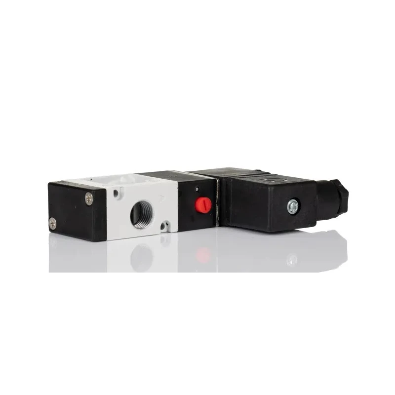 RS PRO Pneumatic Solenoid Valve 3/2 Solenoid/Spring G 1/4 in, 24V DC, 2W, Die Cast Aluminium Body 907-6393