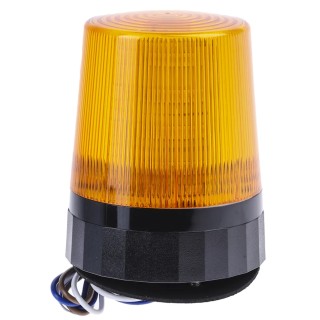 RS PRO Amber Beacon 230V AC Flashing LED Bulb IP67 4 x 4W LEDs Height 95mm Model 907-5996