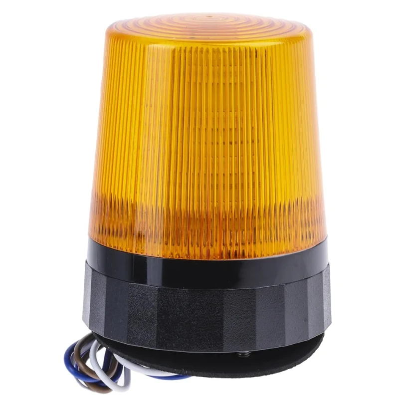 RS PRO Amber Beacon 230V AC Flashing LED Bulb IP67 4 x 4W LEDs Height 95mm Model 907-5996