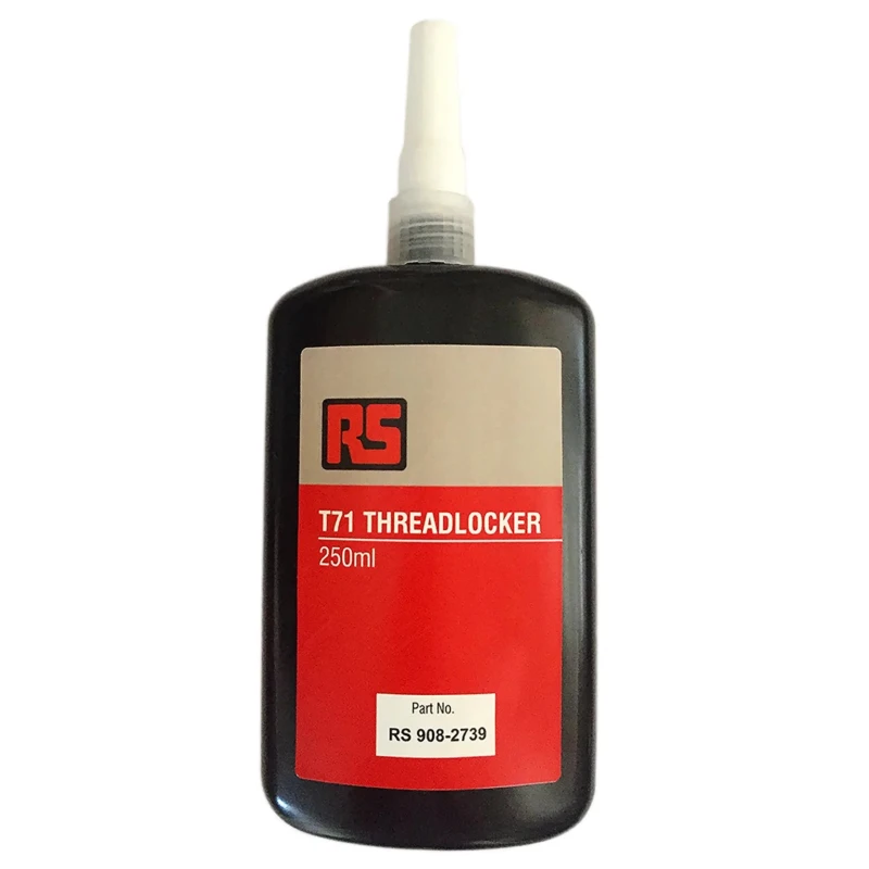 RS PRO Threadlocking Adhesive Red 250 ml Bottle, 24 h Cure Time 908-2739