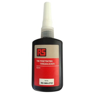 RS PRO Medium Strength Green Threadlocking Adhesive 50 ml Bottle, 24 h Cure Time 908-2751