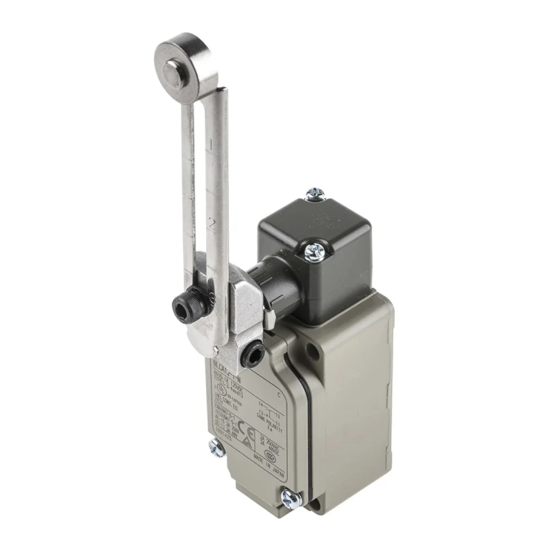 Omron WL Series Roller Lever Limit Switch, SPST, IP67 Aluminium Housing 500V AC 10A WLCA12-Y-N