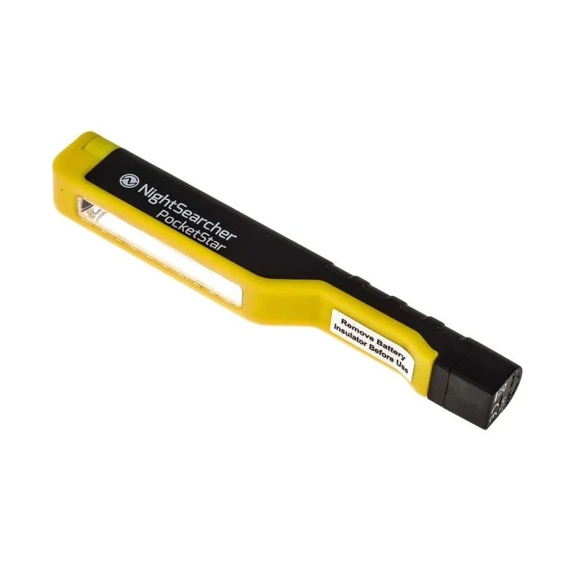 Nightsearcher Inspection Lamp Handheld 150 lm Yellow ABS 3 AAA Battery Powered NSPOCKETSTAR
