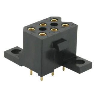 Souriau Sunbank by Eaton SMS Series Straight PCB Socket 6-Contact 2 Row 5.08 mm Pitch 250V SMS6RE3TR29