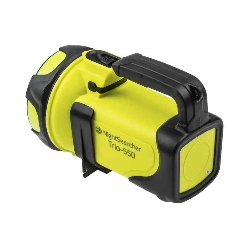 Nightsearcher LED Searchlight Yellow Blue Grey Rechargeable Lithium-ion Battery 4500mAh IP54 NSTRIO550Y