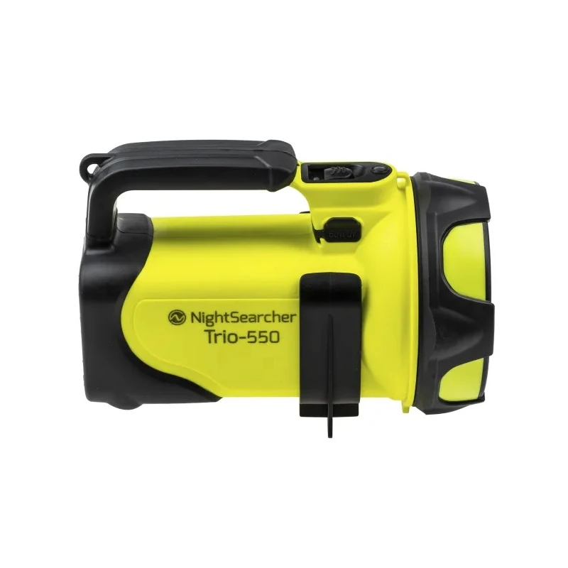Nightsearcher LED Searchlight Yellow Blue Grey Rechargeable Lithium-ion Battery 4500mAh IP54 NSTRIO550Y