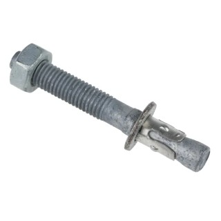 RS PRO Carbon Steel Galvanised Through Anchor Bolt M10 Thread Size, 80 mm Length, 10 mm Drill Diameter 908-6696