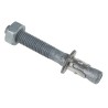 RS PRO Carbon Steel Galvanised Through Anchor Bolt M10 Thread Size, 80 mm Length, 10 mm Drill Diameter 908-6696