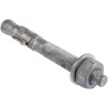 RS PRO Carbon Steel Anchor Bolt M12 x 100 mm Galvanised Through Bolt 908-6707