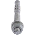 RS PRO Carbon Steel Anchor Bolt M12 x 100 mm Galvanised Through Bolt 908-6707