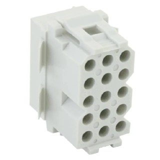 Souriau Sunbank by Eaton SMS Female Connector Housing Panel Mount 15 Contacts 5 Row 5.08mm Pitch SMS15R3