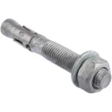 RS PRO Carbon Steel Galvanised Through Anchor Bolt M16 Thread Size, 110 mm Length, 16 mm Drill Diameter 908-6713