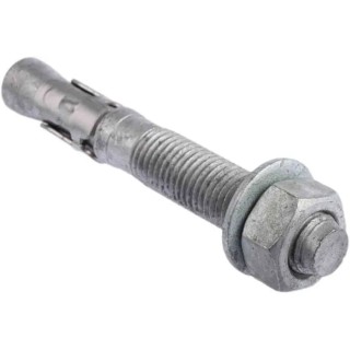 RS PRO Carbon Steel Galvanised Through Anchor Bolt M16 Thread Size, 110 mm Length, 16 mm Drill Diameter 908-6713