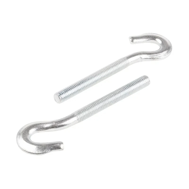 RS PRO Carbon Steel Forged Hook Anchor Bolt M10 Thread Size, 116 mm Length, 10 mm Drill Diameter, Black Zinc Plated 908-6775