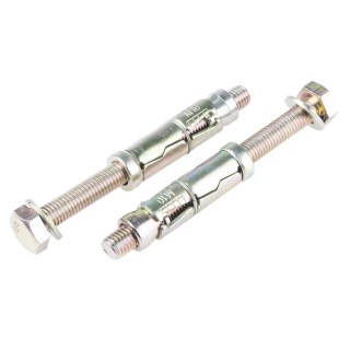 RS PRO Carbon Steel Shield Anchor Loose Bolt M10 Thread Size x 60mm Length Passivated Zinc Plated 908-6915