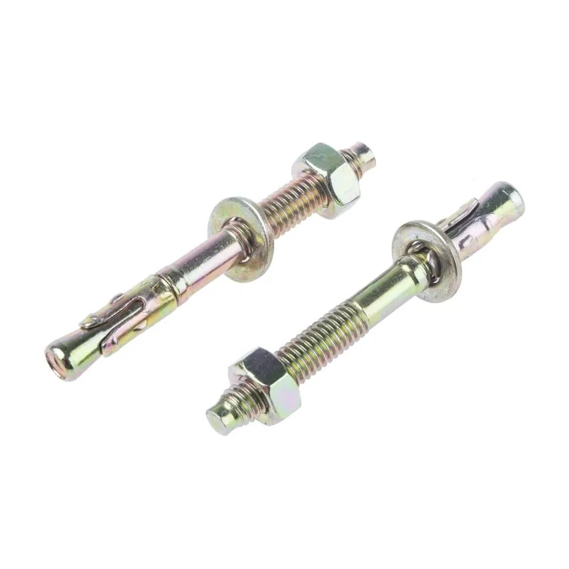 RS PRO Carbon Steel Passivated Zinc Plated Anchor Bolt M6 x 55 mm Through Bolt Anchor 908-6949