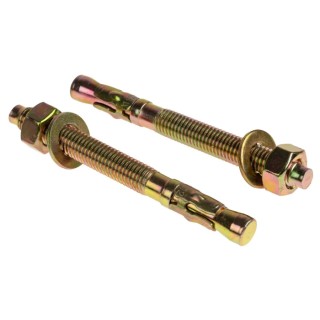 RS PRO Carbon Steel Through Anchor Bolt M12 Thread Size 12 mm Length 120 mm Model 908-6980