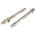 RS PRO Carbon Steel Passivated Zinc Plated Through Bolt Anchor M12 x 140 mm 908-6983
